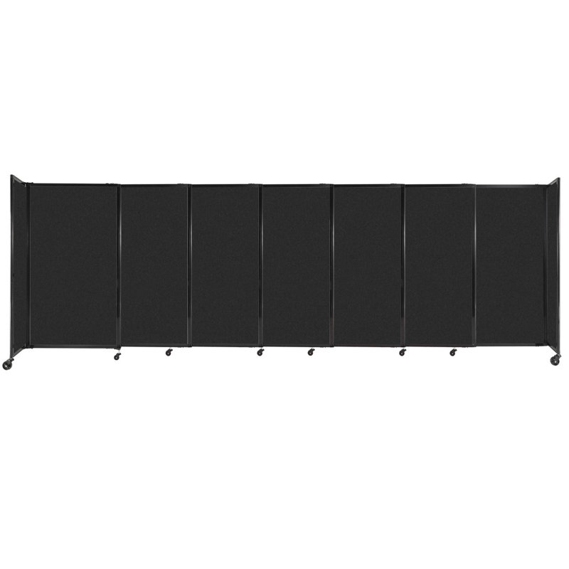 Cloison portative Soundsorb, H 60 po x l 186 po x P 1 po, Noir