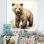 «Cuddly Grizzly Bear Cub» - art mural en métal 2 ours