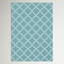 Tapis géométrique intérieur / extérieur bleu turquoise-22807889