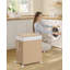 Rolling Laundry Hamper with Handles-1206909640