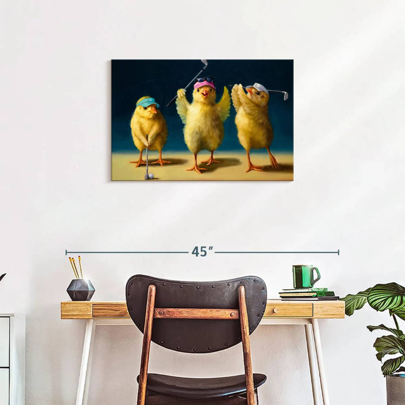 Yoga Chicks Golf Chicks, 20" H x 30" W