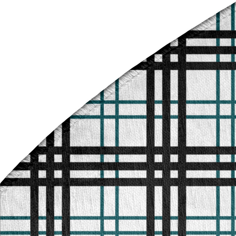 Plaid Indoor Rug, Round 5'