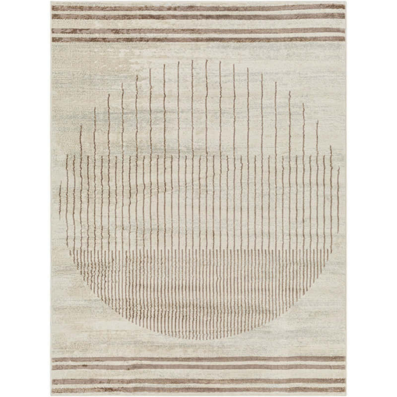Reagyn Geometric Machine Woven Area Rug, Rectangle 200 x 275 cm