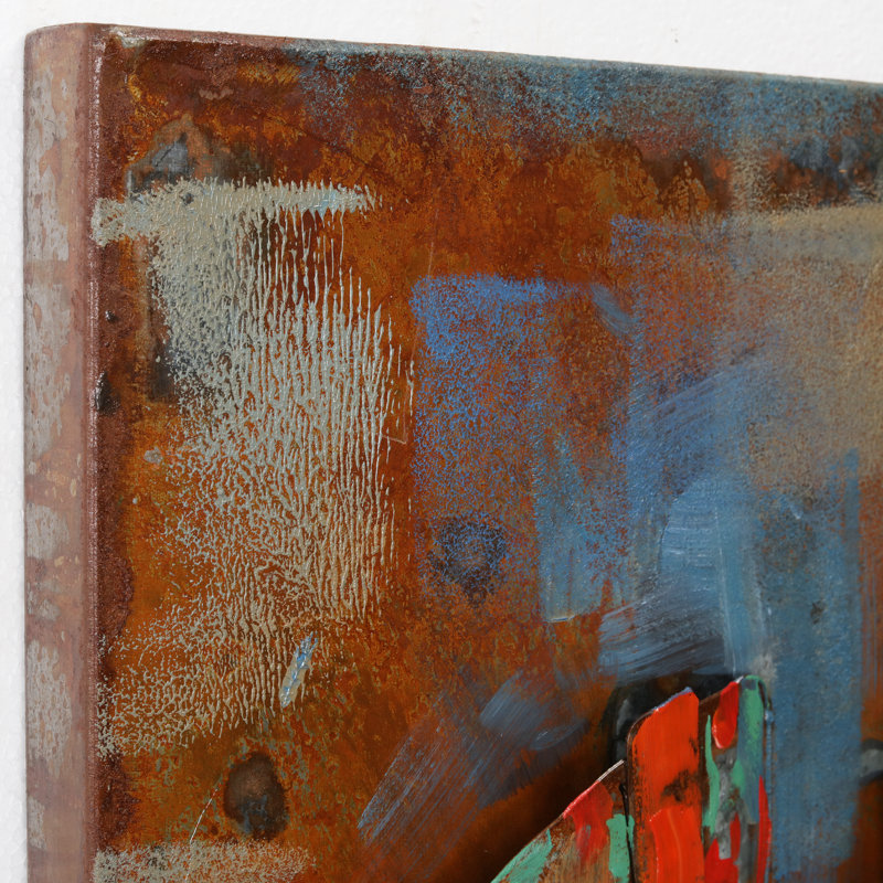 Sans cadre, peinture sur métal
