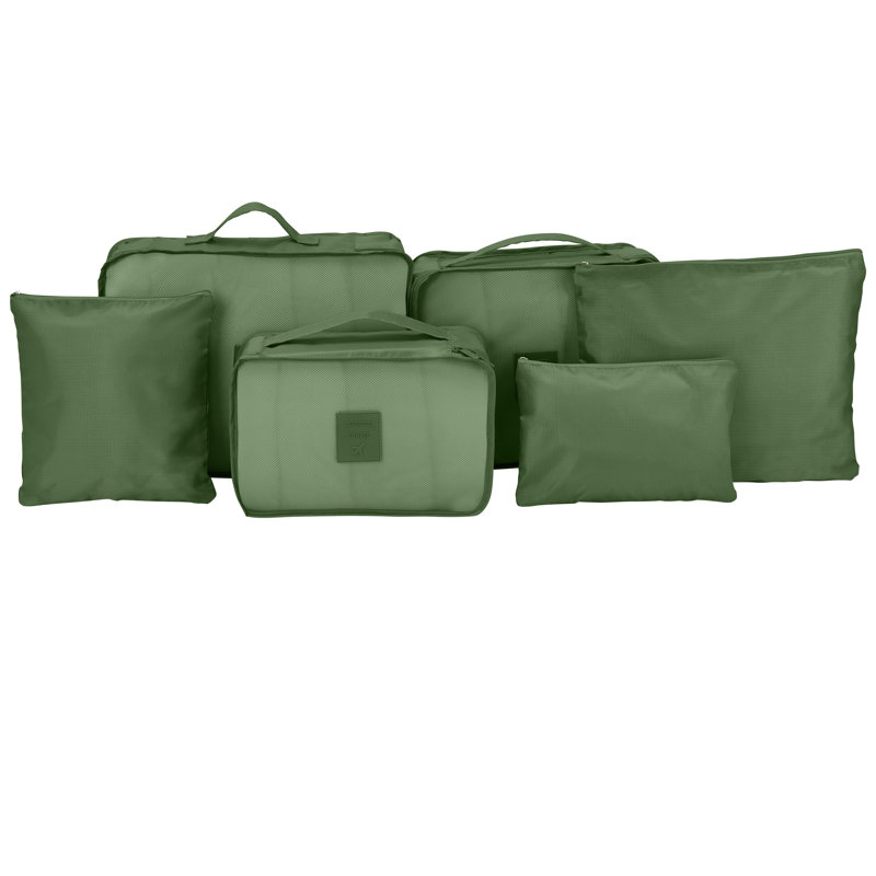Ensemble de voyage de luxe 6 pièces vert aneth Gforce, Vert