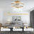 20 Inch Modern Flush Mount Smart Ceiling Fan With Lights And APP Control, Low Profile Bladeless Fandelier, Reversible DC Motor Ceiling Fan for Bedroom-1613875978