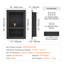 Niche de douche prête à poser 16 po x 24 po, organisateur à double tablette, niche carrée encastrée murale encastrée, niche de rangement scellée à savon moderne pour salle de bain, noire