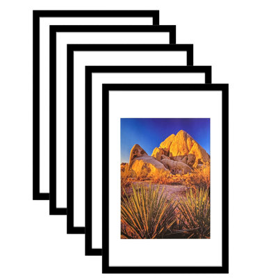 Ensemble de cadres photo en PVC 13 x 19 - 5 pièces Premium