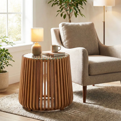 Pinkney Acacia Side Table