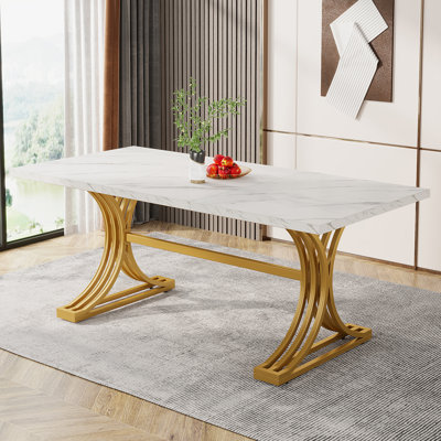 Aholah Unfinished Metal Base Dining Table