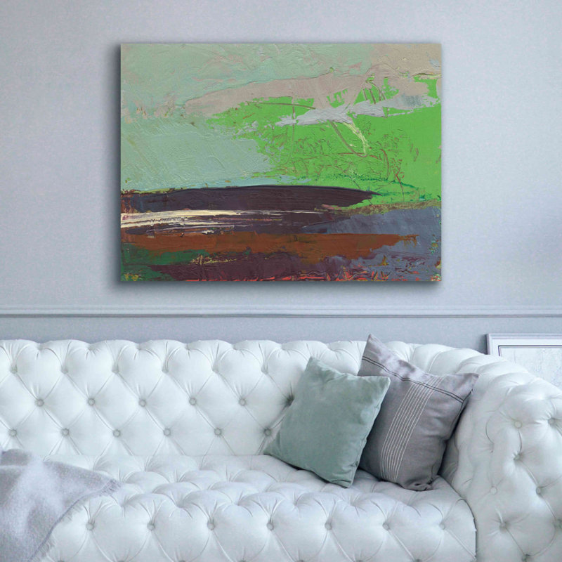«Ceide Study XIII» par Grainne Dowling, peinture sur toile tendue, H 40 po x l 54 po x P 1,5 po