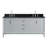 Emma 73'' Double Bathroom Vanity with Marble Top-2054920836-2054920837