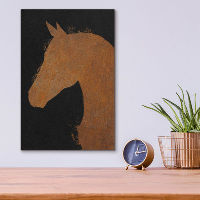  «Equine 3 Industrial» par James Wiens, art mural en verre acrylique, 12 po x 16 po