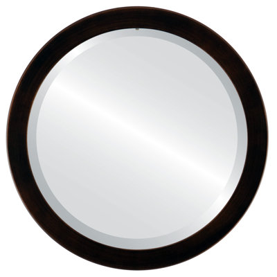 Azalaya Wood Flat Wall Mirror