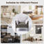 Fauteuil d'appoint 32 po avec accoudoirs de couleur contemporaine avec dossier et coussins d'accoudoir-1235132680