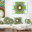 Coussin lombaire abstrait