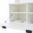 5-in-1 Hall Tree with Bench, Shoe Storage & 3 Open Storage Cabinets, Farmhouse Hall Tree with High Gloss Fluted Doors for Hallway Living Room