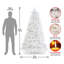 The Holiday Aisle® Dunhill Fir White Tree with Clear Lights-839235932