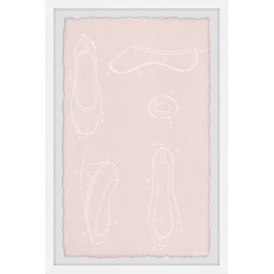 'Pointe Shoes' Framed Print on Paper