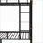 Twin XL Over Twin XL Metal Detachable Bunk Bed – Black Rustic Wood, No Box Spring Needed for Dorms &amp; Guest Rooms