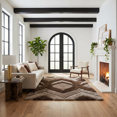 Metropole Shag Abstract Designed Area Rug
