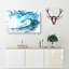 Surfing The Wave In Abstract - Wrapped Canvas Painting-55358980