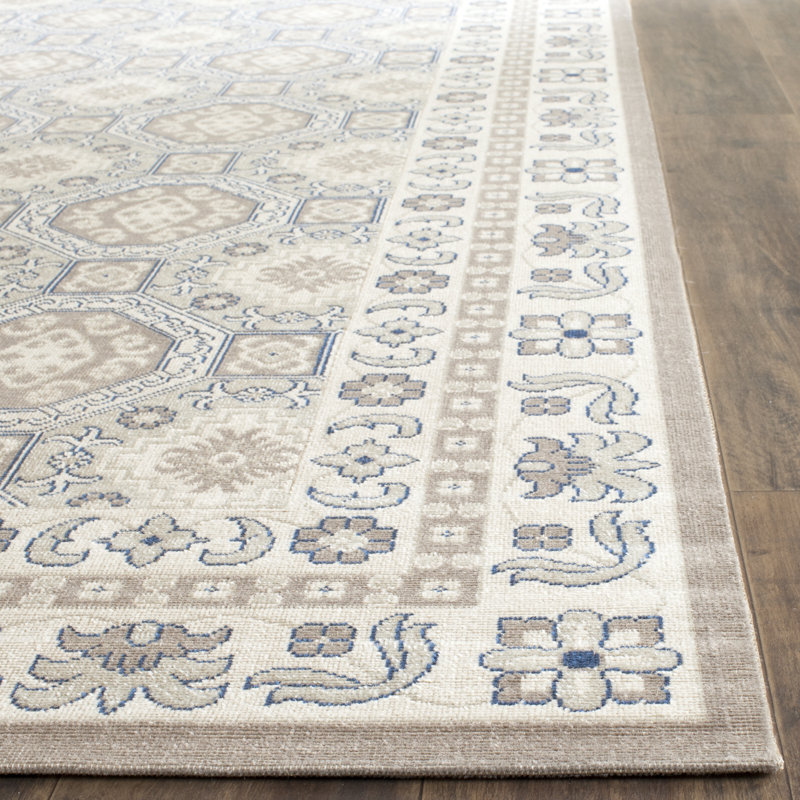Tapis à motif géométrique Patina Performance, Rectangle 4pi x 6 pi