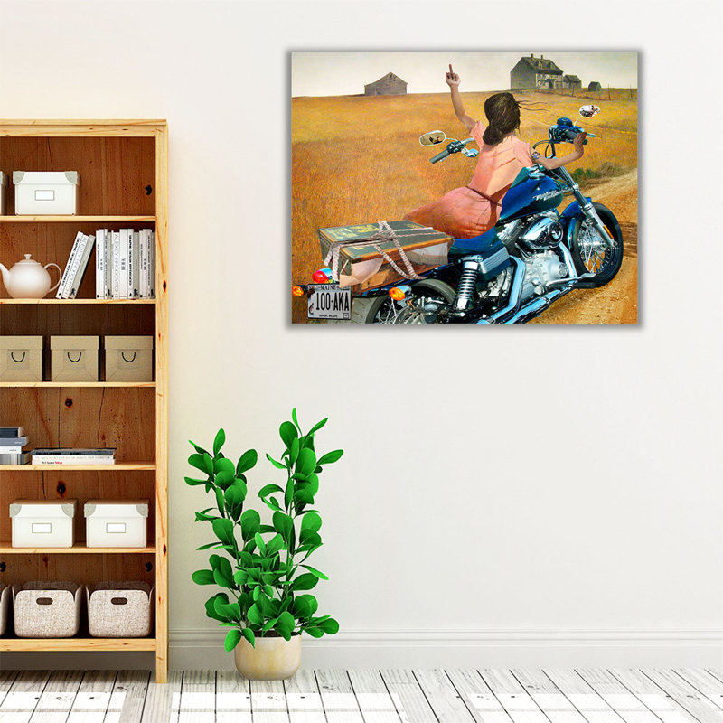 «Leaving», reproduction d'art sur toile, H 36 po x l 45 po