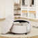 25'' Oversized Upholstered Round Storage Ottoman with Reversible Tray Lid