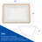 Bathroom Ceramic Vanity Sink Basin - Pure White Rectangle Deep Bowl With Overflow, Low Water Absorption, Contemporary Design For Lavatory Modern Absorption