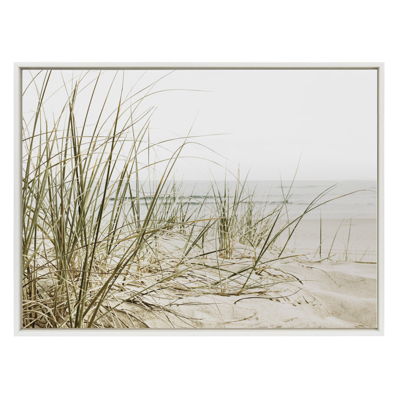Calming Beach Grass by The Creative Bunch Studio Framed Canvas Wall Art Print
