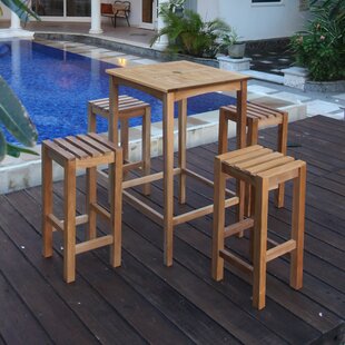 Square 4 - Person 70cm Long Teak Dining Set with Cushions