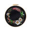 3 pièces / ensemble de matériel de bricolage, ensemble de bricolage, motif de fleurs, point de croix, peinture de table, photo suspendue avec cercle 11,7 po, A5