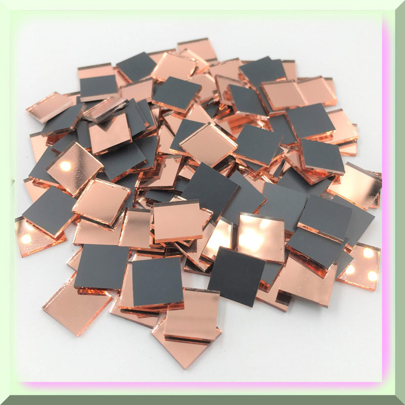 Square Mosaic Mirror Tiles - 150 Pieces