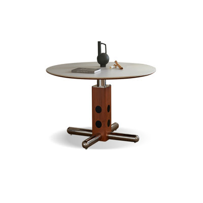 White Round Sintered Stone Dining table