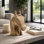Figurine décorative de tête de cheval sculptée en bois pour le bureau et les tablettes - Décoration rustique pour le salon ou la décoration intérieure - 10 po, brun