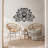 Elegant Decorative Metal Wall Accessory, Black, 35.8 x 23.2 inches | 100% Metal Construction, Thickness: 0.06 inches | Lightweight (2.6 lbs) | Versatile Wall Art with Easy Hanging Mechanism for Home Decor-1844244110