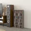 Ermanno Set of 2 CD Storage Units with Adjustable Shelves-852932142