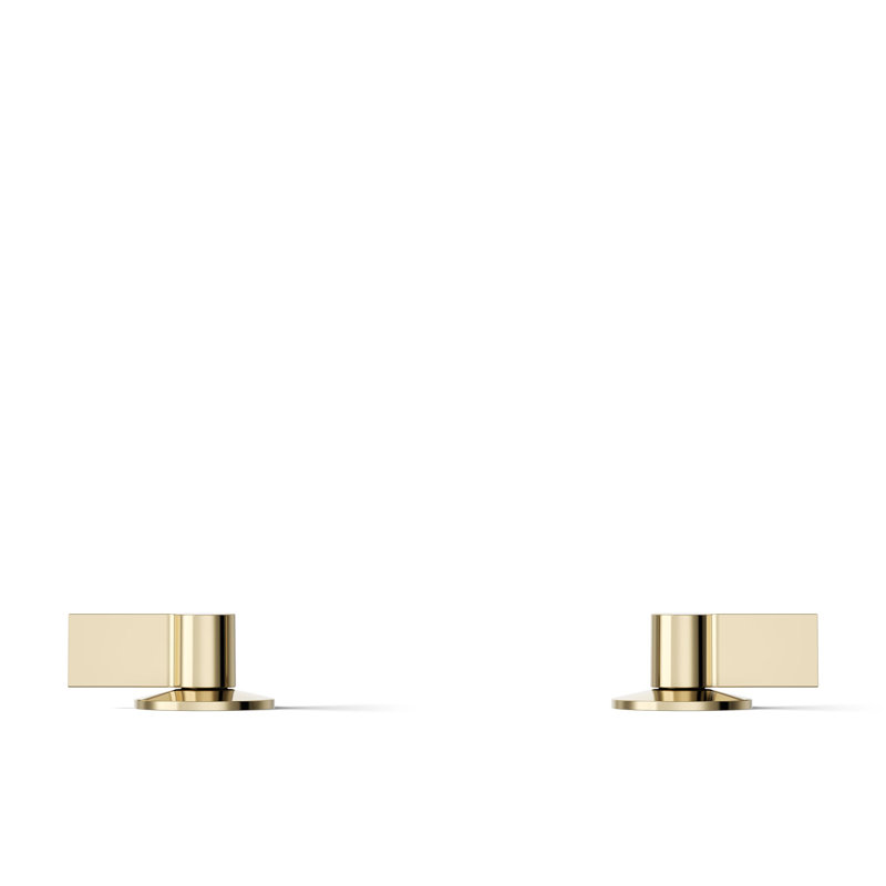 Components Bathroom Sink Handles With Lever Design, Vibrant French Gold