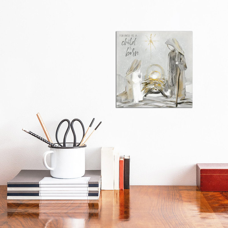 Unto Us - reproduction d'art mural, Toile tendue, Ne s’applique pas, H 12 po x l 12 po