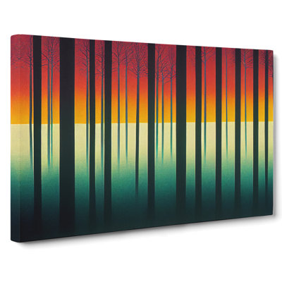 Sparkling Abstract Forest - Wrapped Canvas