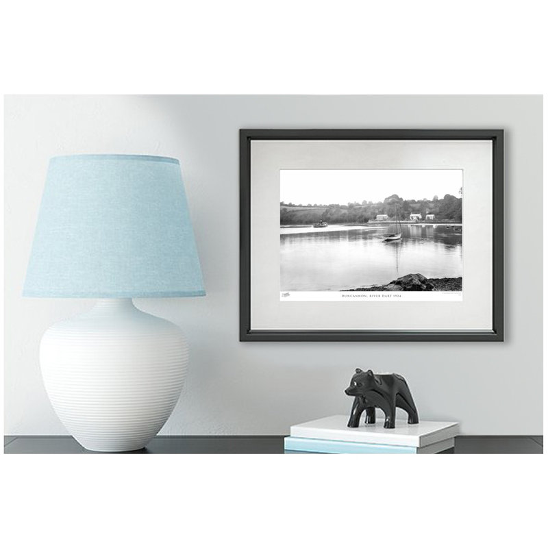Duncannon, River Dart 1924 - Single Picture Frame Print, 28cm H x 36cm W x 2.3cm D