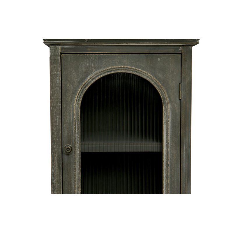 Armoire de rangement Farmhouse, Noir/gris