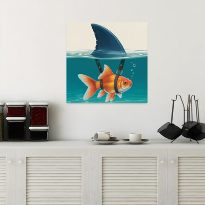 Art contemporain Art contemporain requin poisson rouge