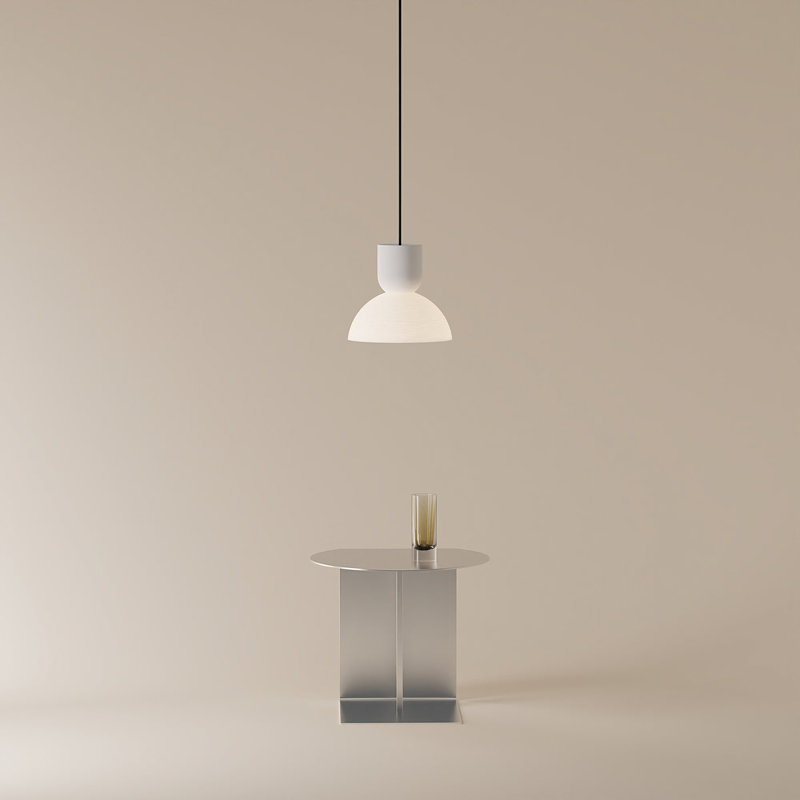 Buia Pendant Light, Snow, Black