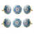 Bleu clair / blanc / or est en rupture de stock