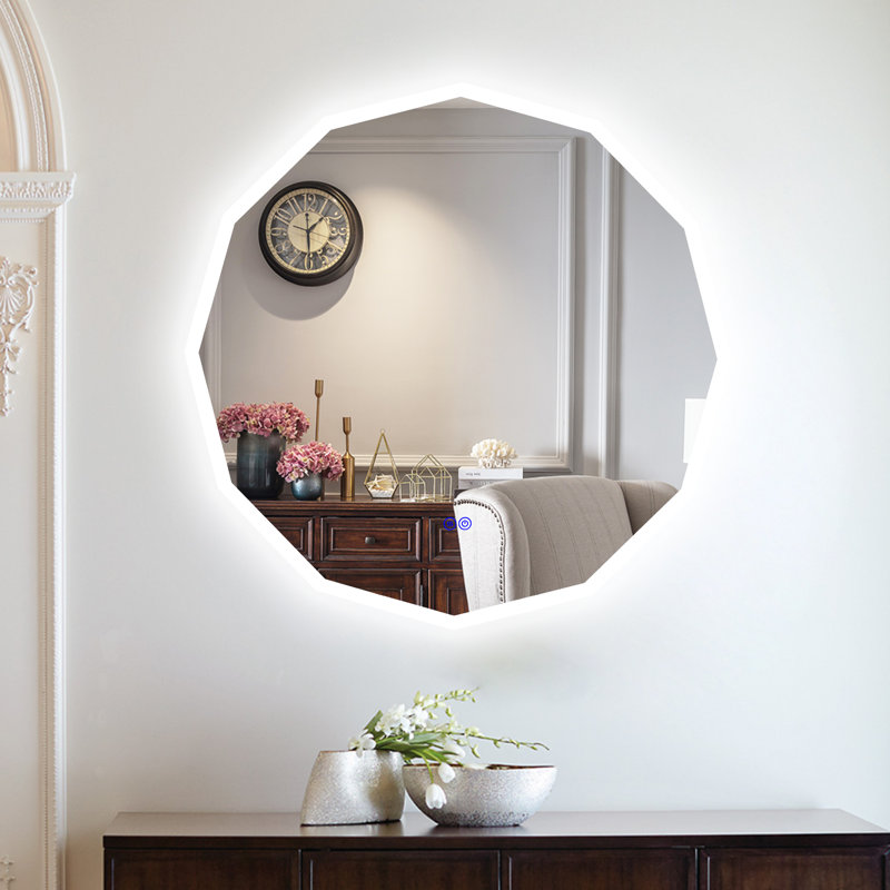 Riaz Glass Flat Wall Mirror