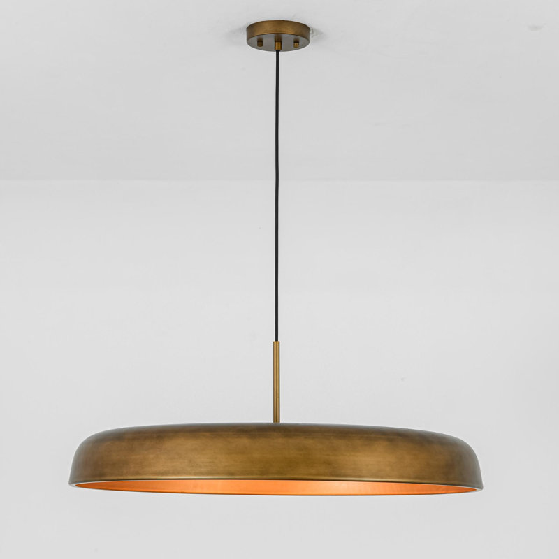 Luminaire suspendu pour îlot de cuisine à 3 lumières 29,3 po Lebone, L 29,3 po x P 29,3 po x H 6,3 po