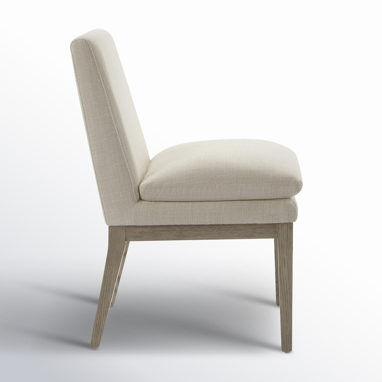 Bethea Oak Parsons Dining Chair, Effie Linen Performance Linen