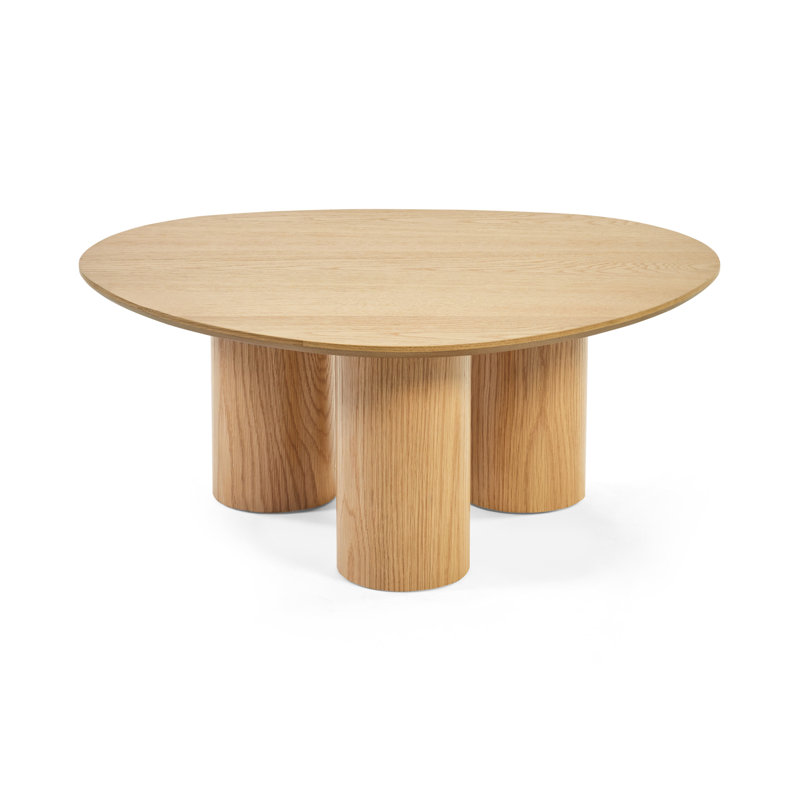 Solid Wood Three Leg Coffee Table